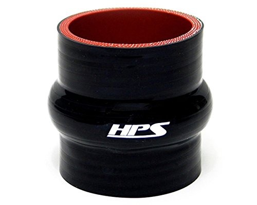 Hps Htshc-425-L4-Blk High Temp 4.25'' Id X 4'' Long 4-Ply Reinforced Silicone Hump Coupler Ho