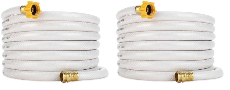 Camco Tastepure 50 Camper/Rv Drinking Water Hose | Certified Drinking Water Safe | Features Reinforced Pvc Design W/Brass Fittin
