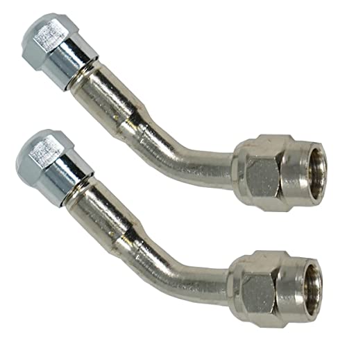 Tireminder 45 Degree Angled Valve Extender, 2 Pack