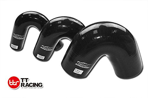 4-Ply Silicone 135 Degree Elbow Connector Joiner Turbo Hose Pipe Black 70Mm 2.75 (2-3/4)