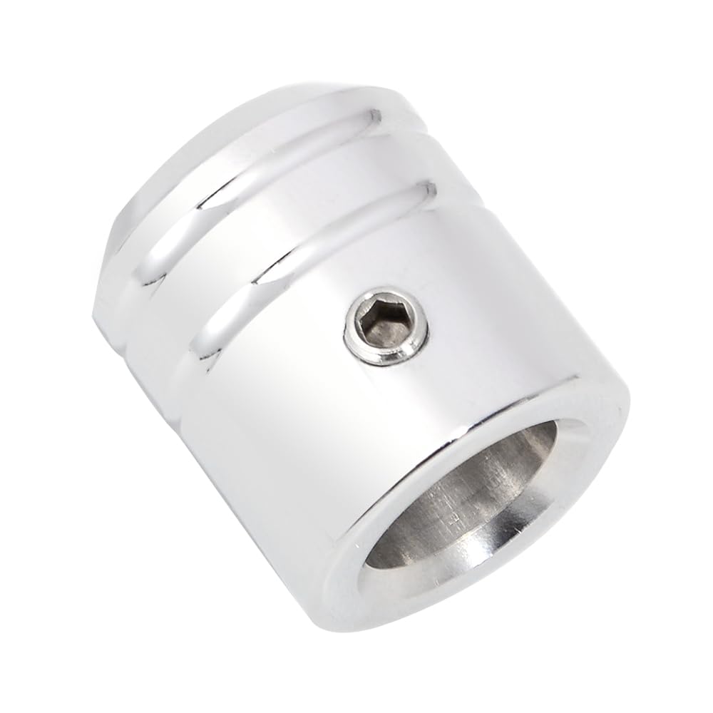 WOWTK Heel/Toe Shifter Shaft Cap Cover, Chrome, Metal, Fits Harley 1986-2017 FL Softail, 1988-2025 Touring, Model TK-G-0191