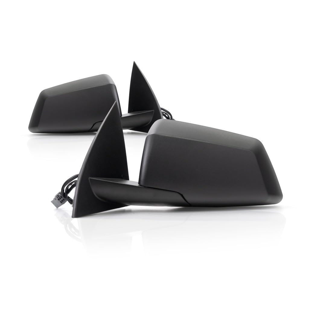 For GMC Acadia Door Mirror 2009-2016 Pair Driver and Passenger Side Textured Power Non-Heated Folding GM1320388