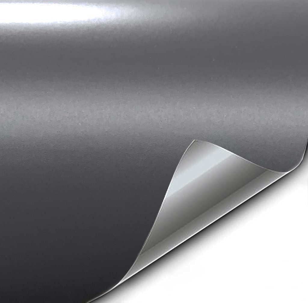 Vvivid+ Premium Vinyl Wrap Film (10Ft X 5Ft, Matte Slate Grey)