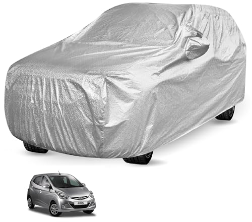 Auto Hub Car Cover Compatible With Hyundai Eon Car Cover With Mirror Pocket And Soft Cotton Lining,Waterproof Eon Cover For Car,