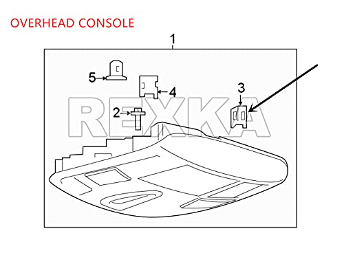 Rexka 50Pcs Center Console Radio Dvd Dash Panel Switch Bezel Clip Body Trim Retainer Compatible With Ford Mercury Edge Mustang E