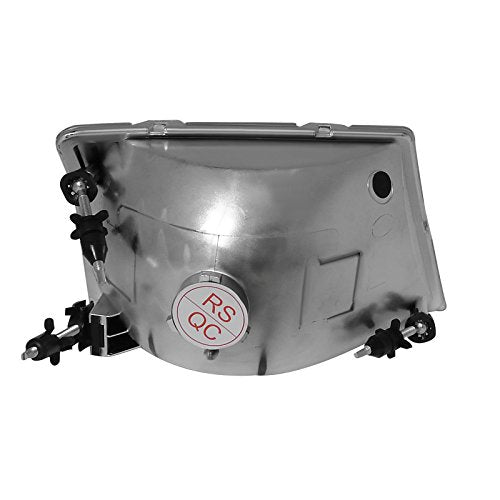 Spec-D Tuning Diamond Headlights Lamps Black Compatible With 1998-2000 Ford Ranger L+R Pair Head Light Lamp Assembly