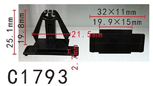 Autobahn88 Retainer Clip For Front Bumper, Compatible With Chrysler Jeep Patriot 2007-On (Oem: 6508947Aa) (Pack Of 20)