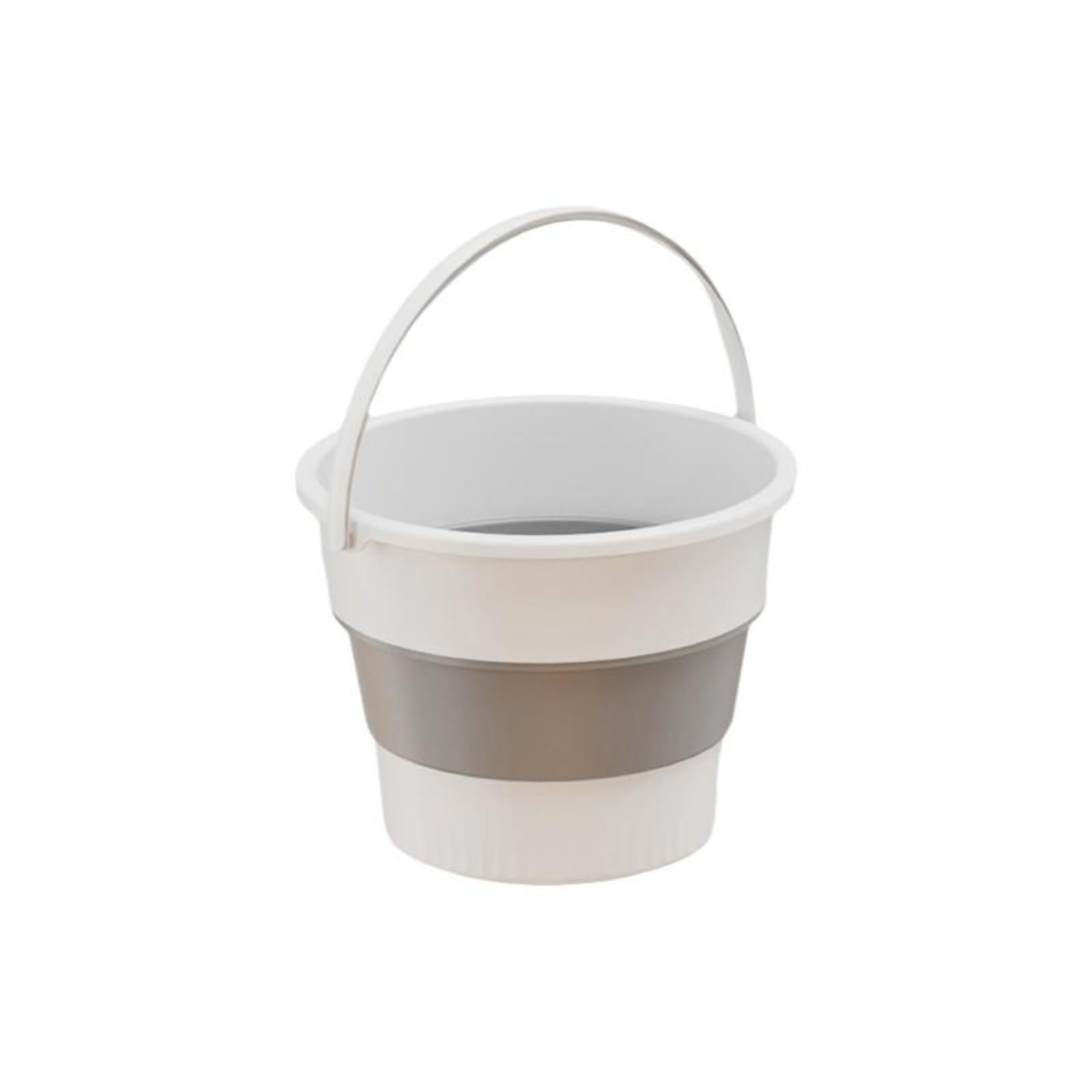 HEAVENGLOW Car Trash Can, Foldable Organizer, Waterproof Storage Bin for Cars, s, Pickups White Gray 5L|1 Gare Can