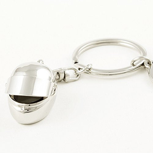 Creative Motorcycle Bicycle Movable Sunshade Helmet Key Chain Ring Keychain Keyring Keyfob