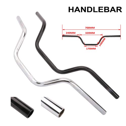 AnXin Motorcycle 7/8 Drag Handlebars High-Rise Tracker Handle Bars Universal For Sportster XL 883 1200 Cruiser Bobber Custom Cho
