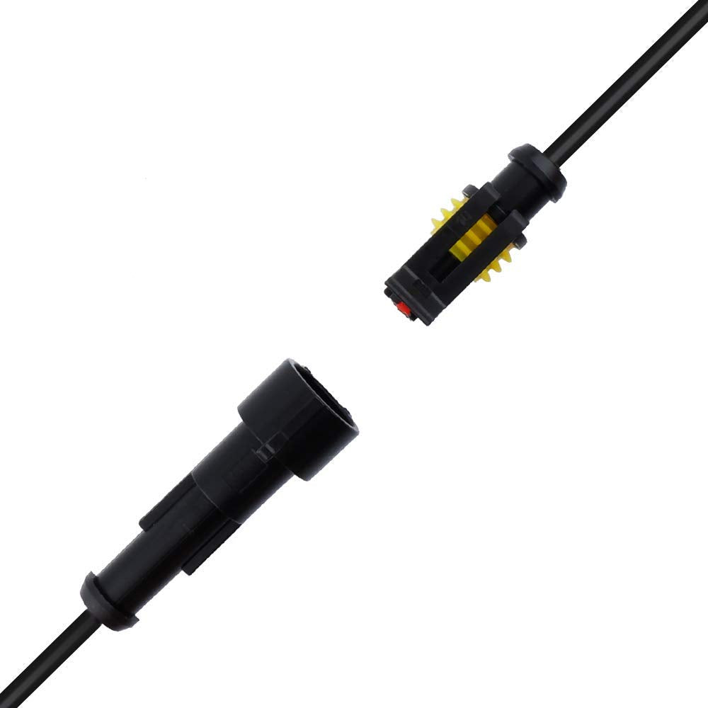 Muyi 5 Sets 1 Pin Wire Connector 18Awg Waterproof Electrical Connectors Kit With 10Cm Pigtail 1.5Mm Series Weatherpack Connector