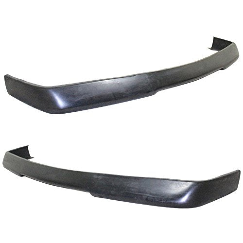 IKON MOTORSPORTS Front Bumper Lip for 1984-1992 BMW E30, Unpainted Black PU, Chin Spoiler Add-On