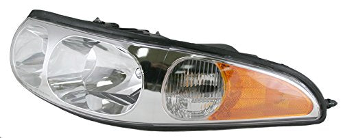 Trq Driver & Passenger Side Headlight Assembly Set Headlights Driver & Passenger Side Compatible With 2000-2005 Buick Lesabre Gm