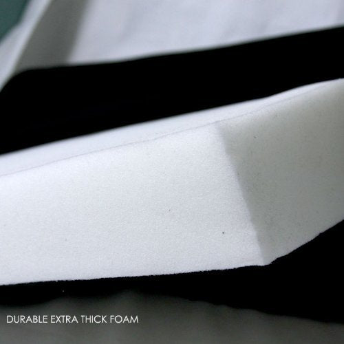 Yupbizauto New Breathable Comfortable Ergonomic Wedge Car Seat Office Chair Back Support Cushion (Black Mesh)