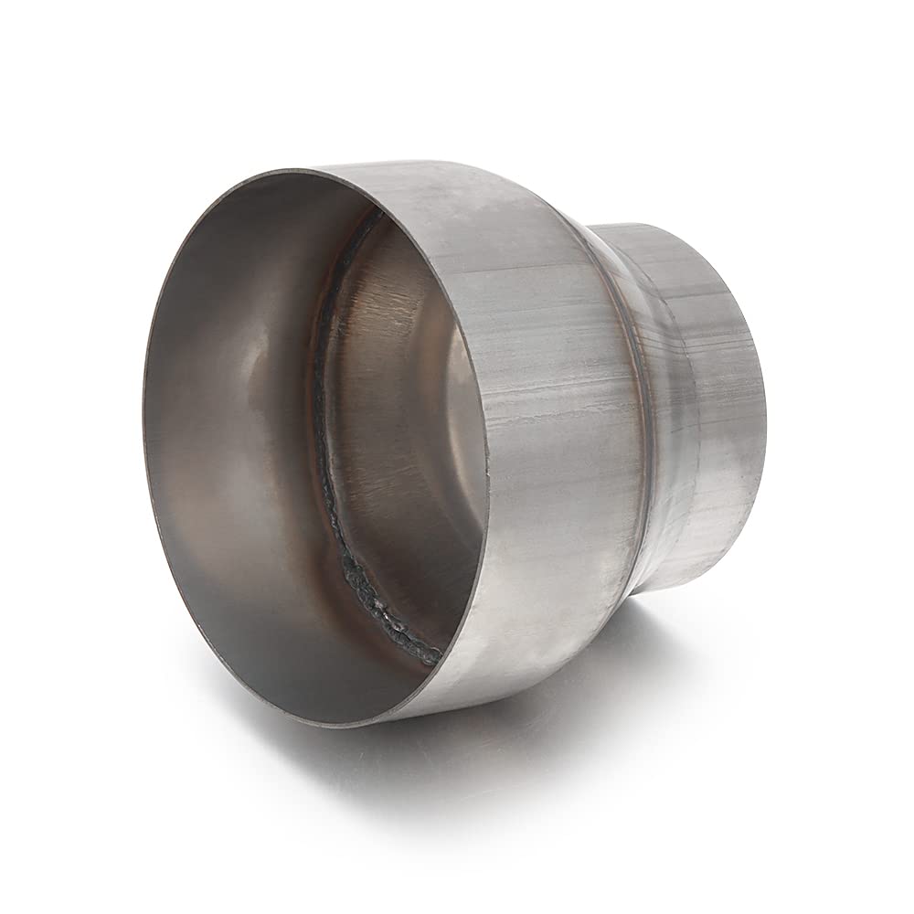 A-Karck Exhaust Adapter Connector 3' Od To 5' Od, Exhaust Pipe Reducer 4' Overall Length 304 Stainless Steel