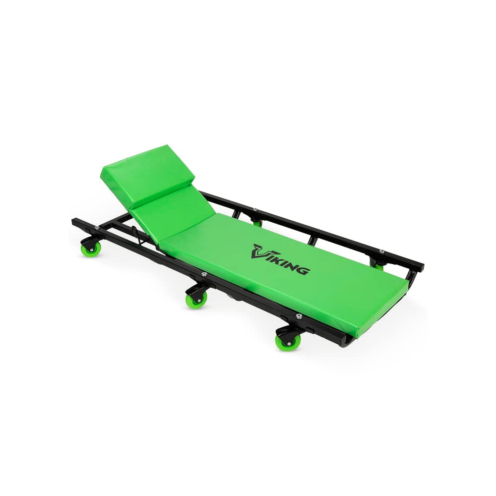 AFF Viking Mechanic's Creeper - Low Profile Fully Padded Design with Adjustable Head - Heavy Duty