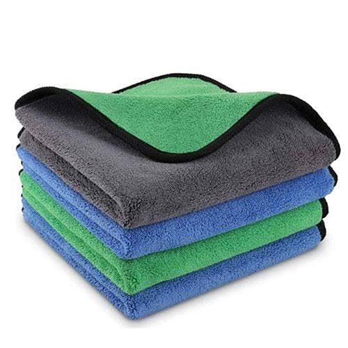 Microfiber Cleaning Cloth, DualSided Car Detailing Towels (4)