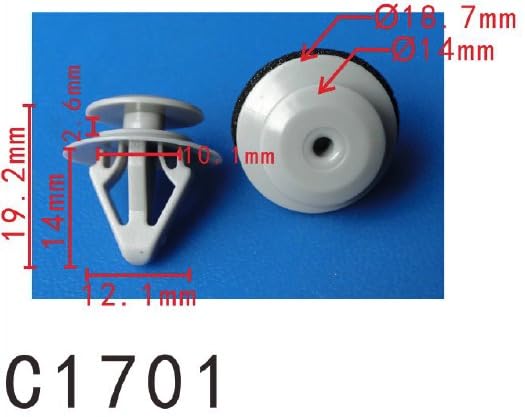 Autobahn88 Retainer Clip For Skirt Panel,Fender Flare, Compatible With Mazda 07-15 Cx-9 (Oem: Td1251Sj3A) (Pack Of 20)