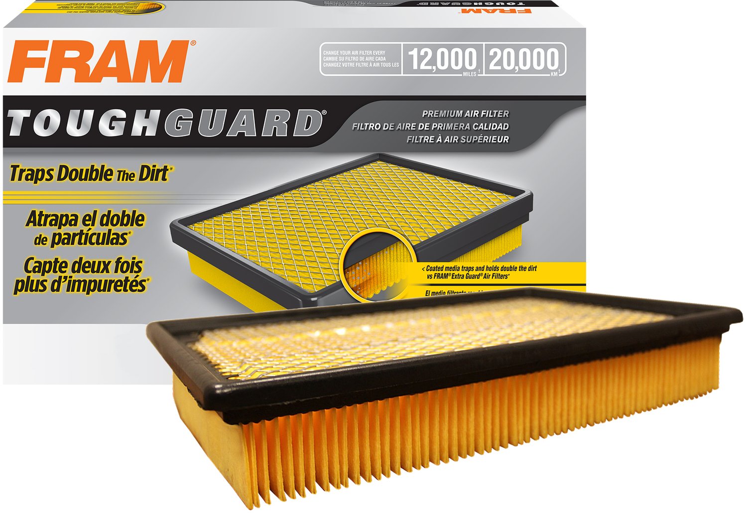 Fram Tga5056 Tough Guard Flexible Panel Air Filter For Ford, Lincoln And Mercury Vehicles