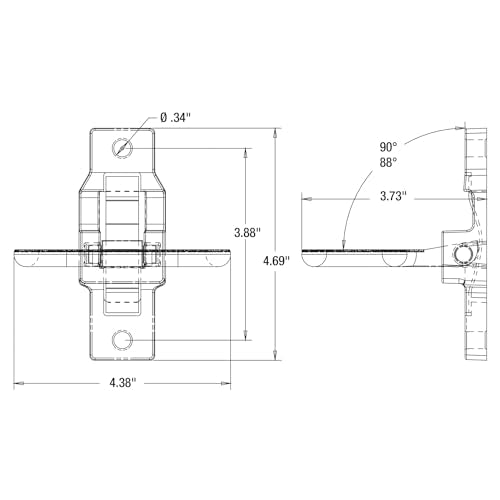 Buyers Products B2797BPC2 Black E Coat Folding Safety Step and Handle with Safety Storage, 2 Pack, Multi-Purpose Step and Grab H