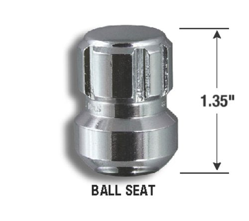Gorilla Automotive 38641N Chrome Honda/Acura Ball Seat Wheel Locks (14Mm X 1.50 Thread Size)