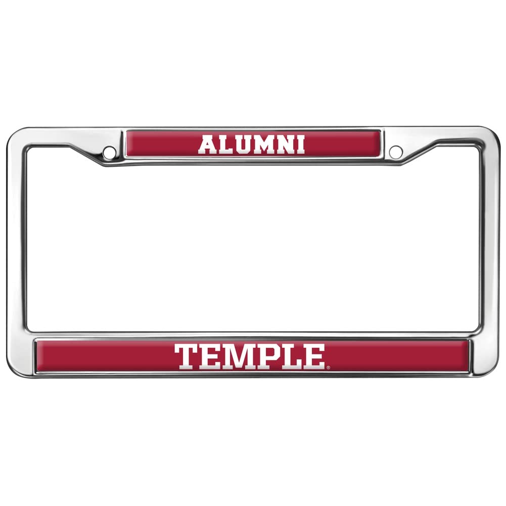 Temple University Alumni Logo Full Size Standard License Plate Metal Frame