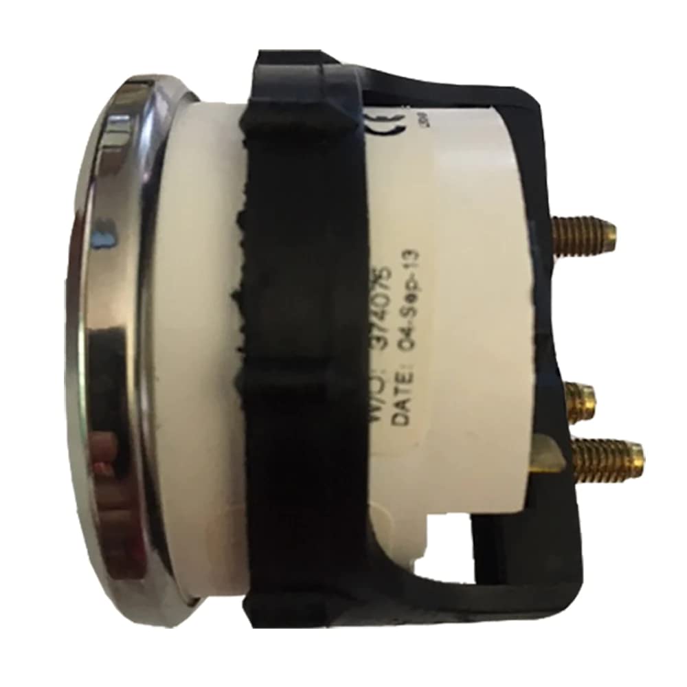 Faria Beede Instruments 13806 Chesapeake Cyl Head Temperature Gauge With Sender - White Ss, 2''