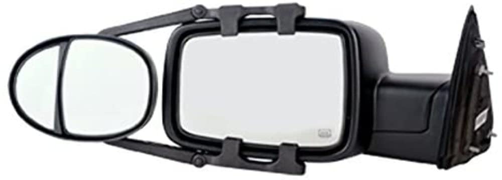 Fit System (3990) Dual Lens Universal Towing Mirror With Ratchet Mount System, Pair, 5X 7