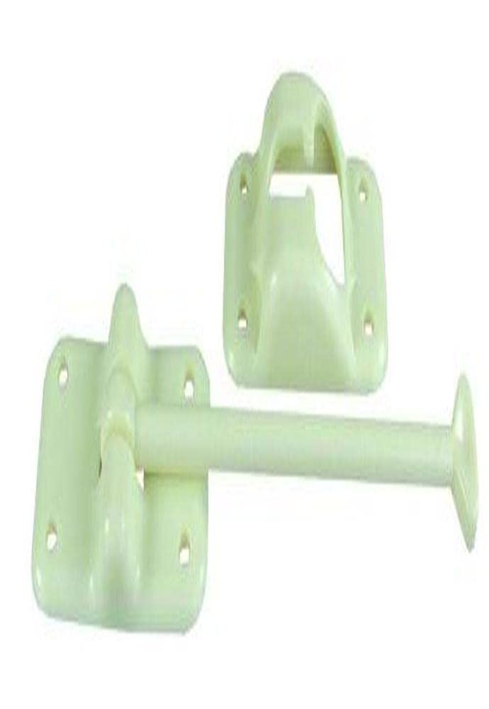 JR Products 10454 Plastic T-Style Door Holder - Colonial White, 6