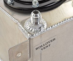 Rci 2010A Aluminum Fuel Cell, Natural Aluminum Color, 1 Gallon, 6L X 6W X 6H