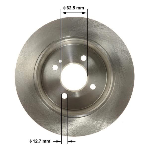 Bendix Premium Prt6147 Rear Brake Rotor For Hyundai Accent 2022-2012, Kia Rio 2018-2012, Rio 2022