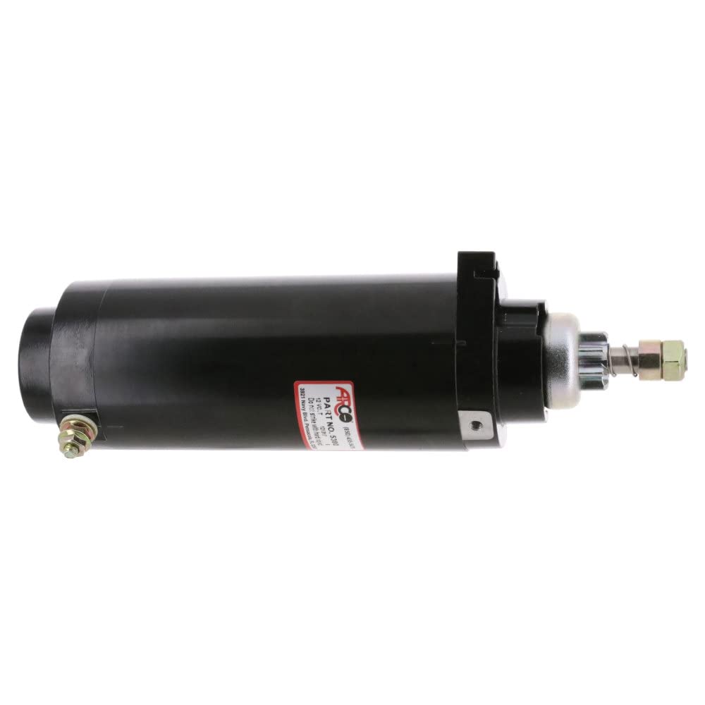 Arco 5380 Outboard Starter For Mercury/Mariner 135-200 Hp V6, 105 Hp Jet, 8-Tooth Drive Gear