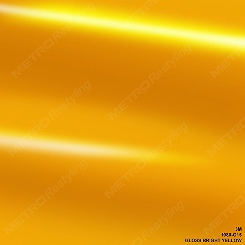3M 2080 G15 Gloss Bright Yellow Car Wrap Vinyl Film