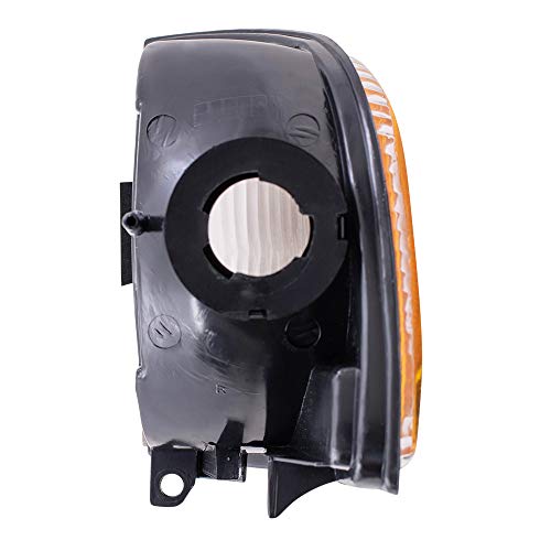 AutoandArt Brock Replacement Set Driver and Passenger Park Signal Corner Marker Lights Compatible with 1994-2002 Pickup Truck 55054773AD 55054772AD