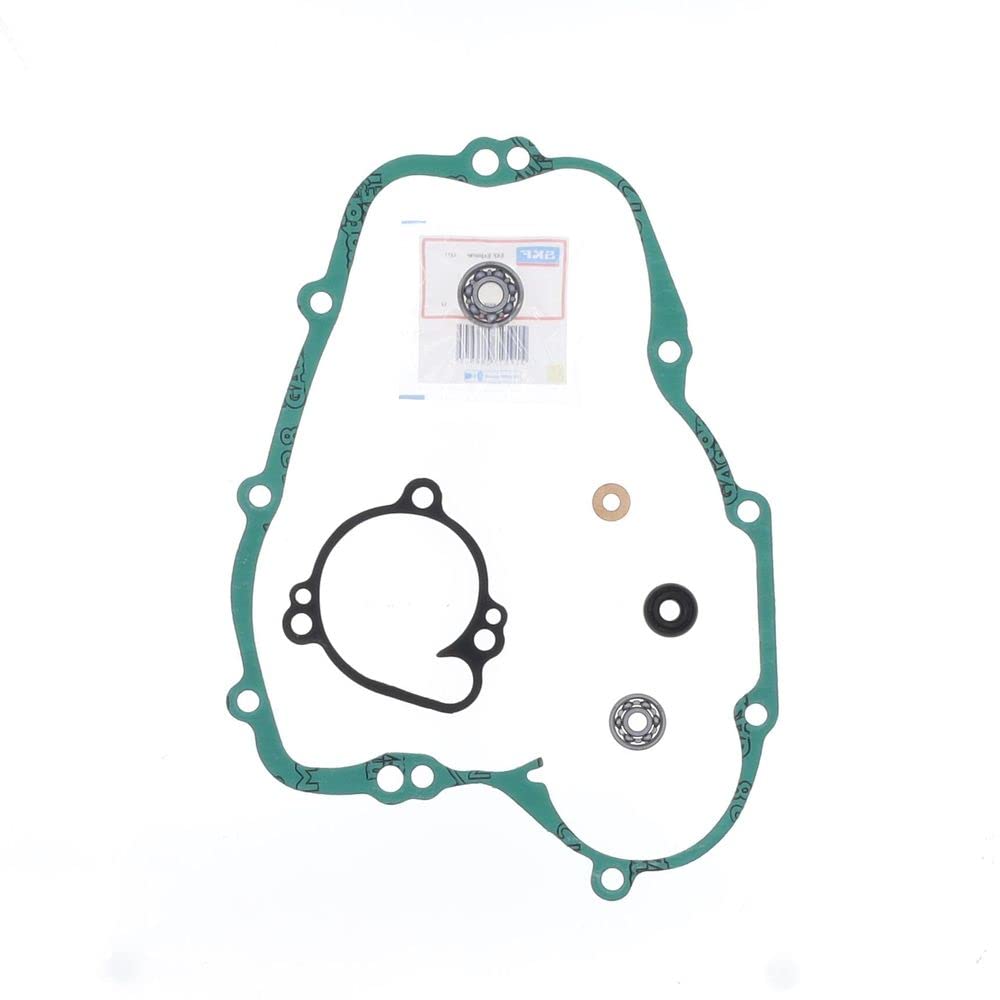 Athena Parts Water Pump Gasket Kit With Bearings For Kawasaki Kx 80, 85, 100, Black