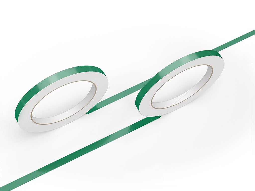 3M 50 Medium Green Gloss Vinyl Pinstriping Tape - Vinyl Striping Lines Stickers, Striping (3/4In X 150Ft Roll)