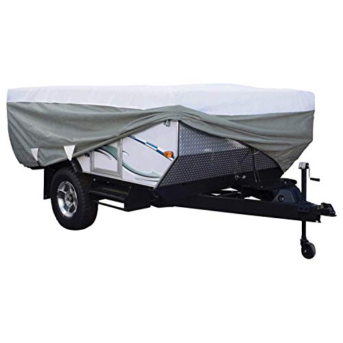 Classic Accessories Over Drive PolyPRO3 Deluxe Pop-Up Camper Trailer Cover, Fits 16 - 18 Trailers (80-042-183106-00)