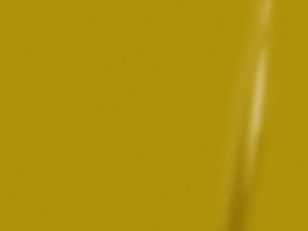 3M 2080 Series S335 Satin Bitter Yellow - 5Ft X 2Ft - Dual Cast Car Wrap Vinyl Film And Controltac Air Release Adhesives - Bubbl