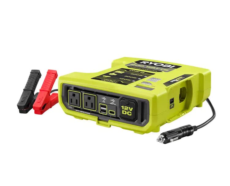 RYOBI ONE+ 18V 800Watt Max 12V Automotive Power Inverter with Dual USB Ports  RYi8030AVNM