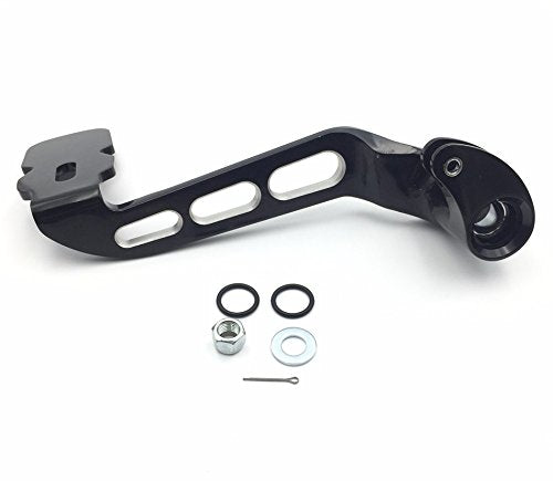 XKH- Motorcycle Black Billet Rear Brake Lever Brake Pedal Foot Lever 3 Hollow-Out Compatible with 2014-later Touring Trike Road King Street Glide CVO Tri Glide Freewheeler FLRT FLHR [B01JA1Y0X2]