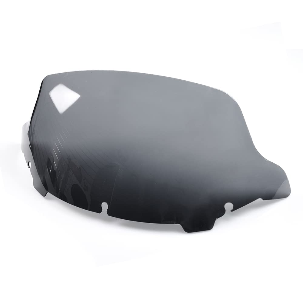WYNMOTO 10.5'' Smoke Wave Windshield Windscreen Wind Splitter Compatible for 2014-2023 Harley Davidson Touring Street Glide Elec
