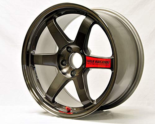 Montree Shop Jdm Reflective Rays Volk Racing Te37Sl Wheel Sticker Decal Red Black Letterdrift