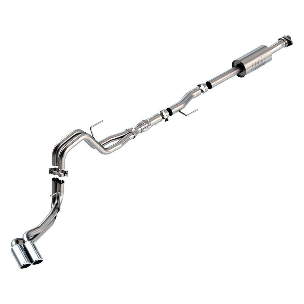 Borla 140875 Cat-Back For '21-'23 F-150 5.0L At 2&4Wd Crew Cab 5' 7'' Bed./Ext. Cab 6' 7'' Bed Exc. Tremor & Black Appear. Pkg. 