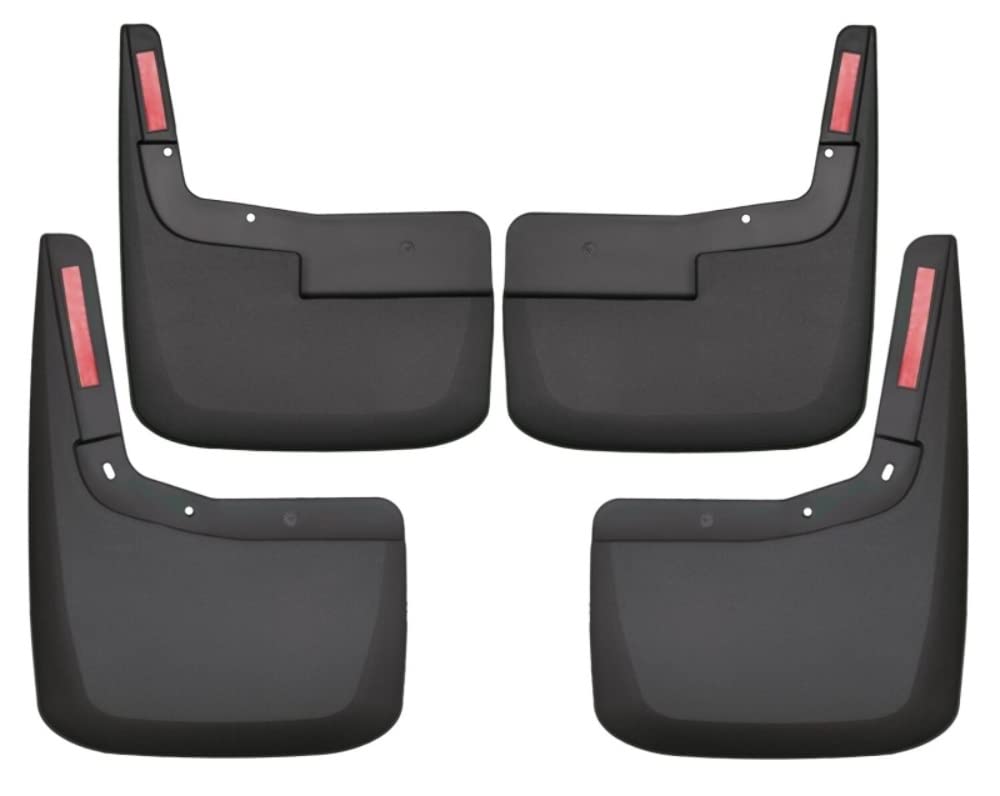 Husky Liners - Front & Rear Mud Guards | Fits 2021 - 2024 Ford F-150 (Excludes Raptor Models), Front and Rear - Black, 4 Pc. | 5