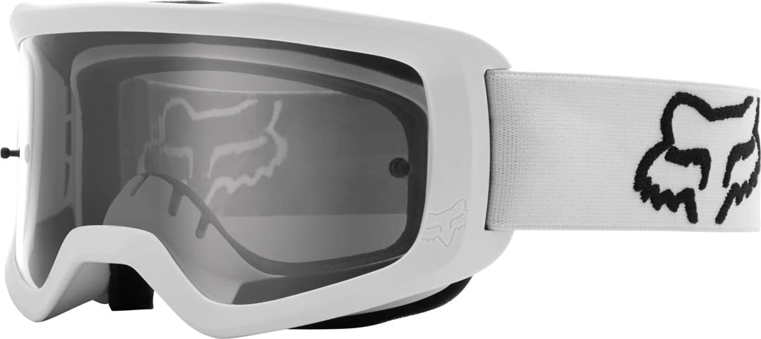 Fox Racing Main Motocross Goggle, Stray White - Clear Lens
