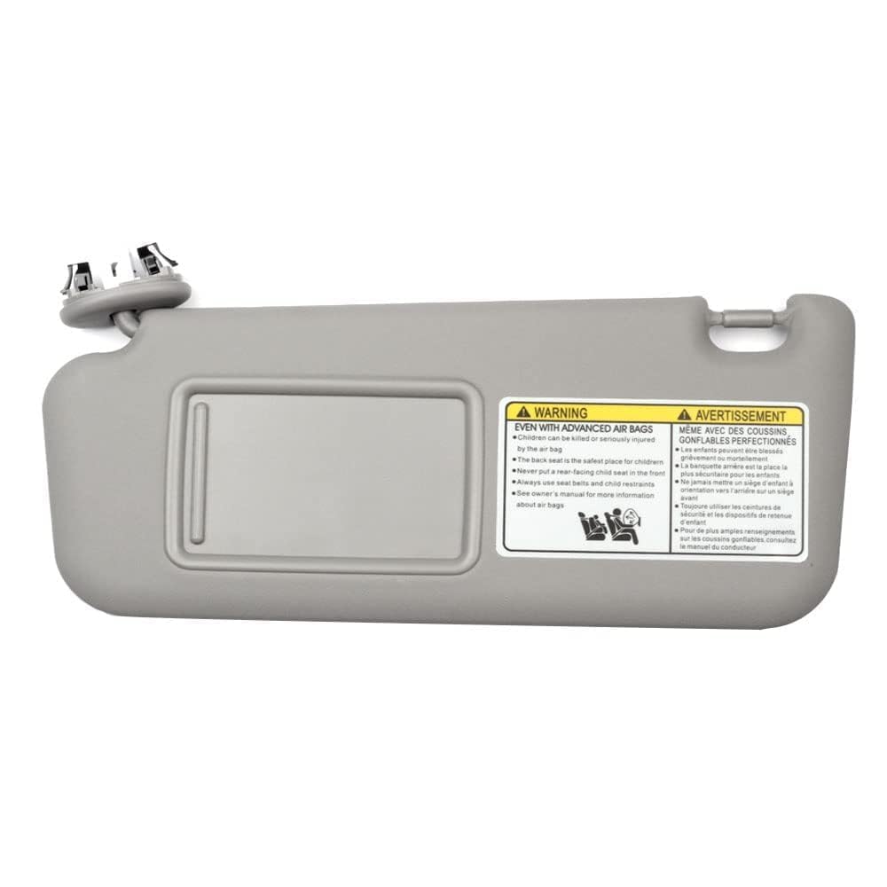 Dasbecan Left Driver & Right Passenger Side Sun Visor with Vanity Light Compatible with Toyota RAV4 2006-2013 Replaces# 74320-42