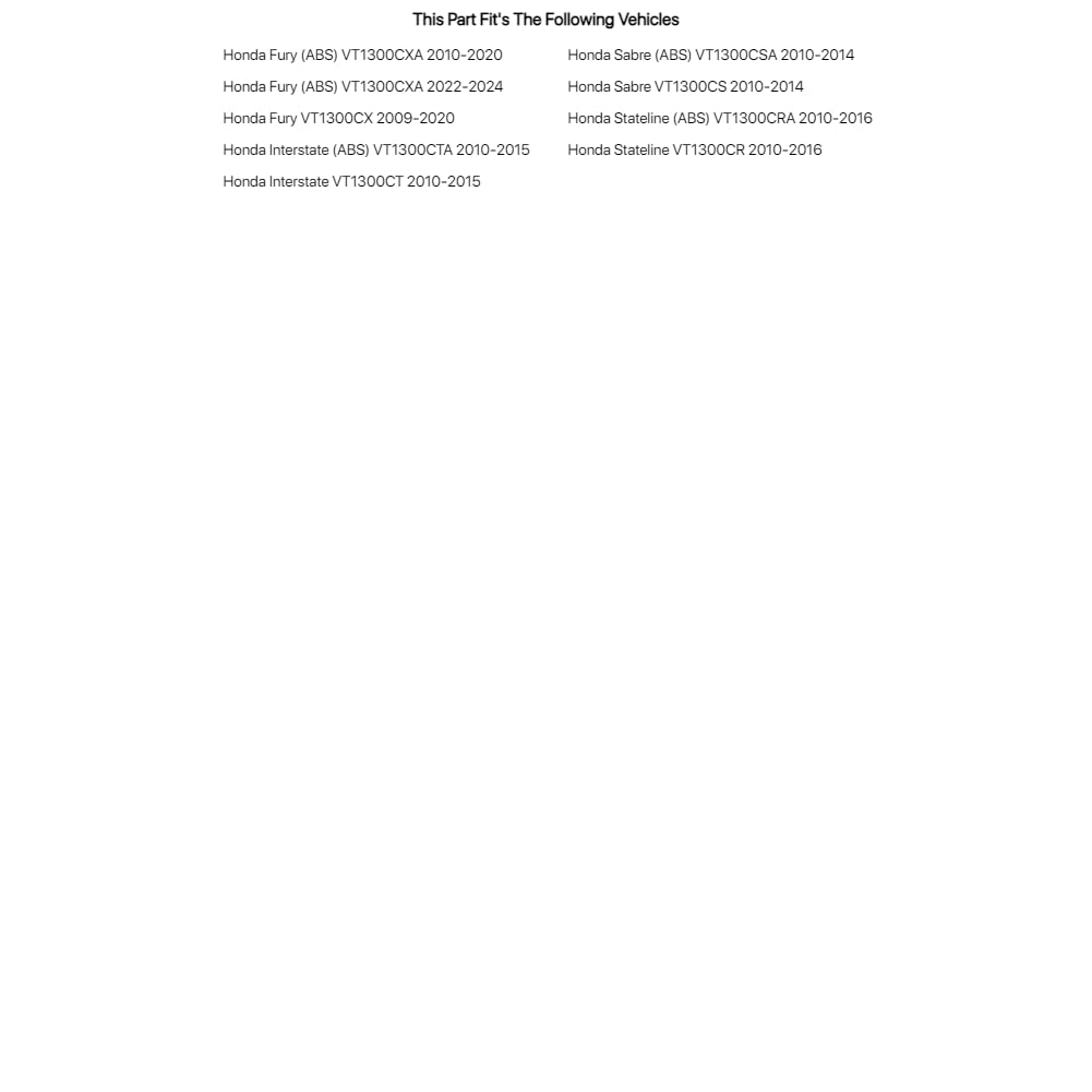 Hiflo Air Filter For Honda Stateline Vt1300Cr 2010-2016