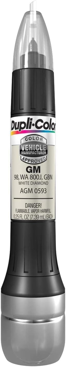 Dupli-Color Agm0593 Scratch Fix All-In-1 Exact-Match Automotive Touch-Up Paint - General Motors White Diamond - 0.25 Oz. Paint P