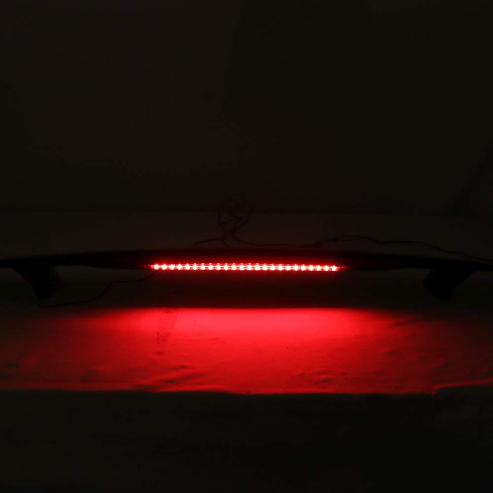 Trunk Spoiler Compatible with Universal Cars, IKON Style Glossy Black ABS Spoiler Wing BodyKit with 3rd Brake Light by IKON MOTORSPORTS