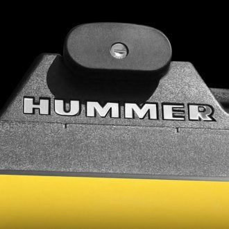 Bdtrims Roof Rack Raised Letters Compatible With Hmr H2 Models (Chrome, 3 Rails)